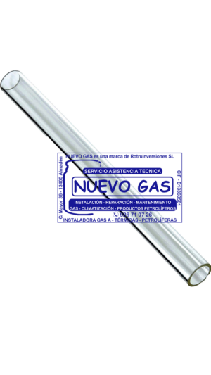 TUBO CRISTAL ESTUFA PIRAMIDE BUTSIR 227CM (100MM X 1255MM X 3MM)